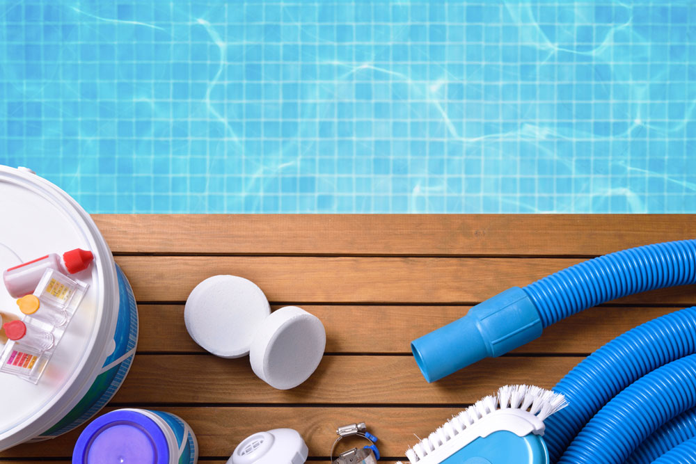 Pool Chemicals for pool cleaning and care